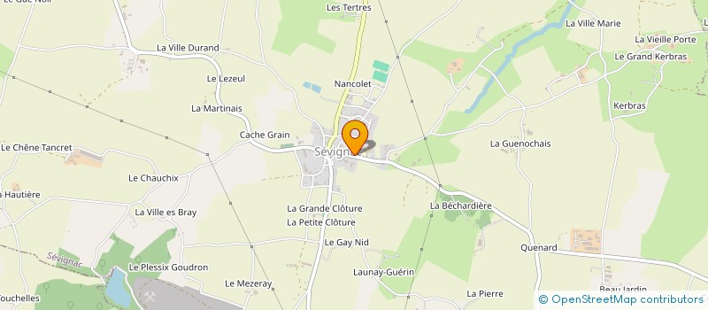 localisation de l'entreprise MONSIEUR AURELIEN LAPORTE  SEVIGNAC