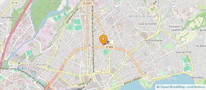 localisation de l'entreprise MONSIEUR AURELIEN LARDEAU à ANNECY