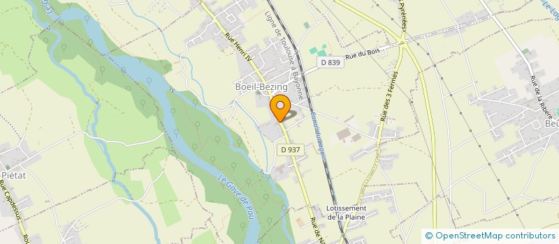 localisation de l'entreprise MONSIEUR AURELIEN LASCABETTES  BOEIL-BEZING