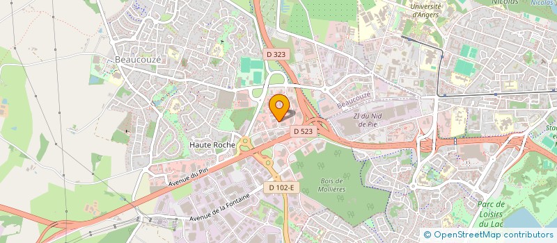 localisation de l'entreprise MONSIEUR AURELIEN LATOUR  BEAUCOUZE