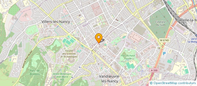 localisation de l'entreprise MONSIEUR AURELIEN LATRUBESSE  VANDUVRE-LES-NANCY