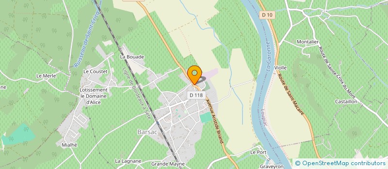 localisation de l'entreprise MONSIEUR AURELIEN LAURENT  BARSAC