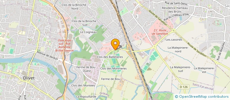 localisation de l'entreprise MONSIEUR AURELIEN LE BRUSQUET  ORLEANS