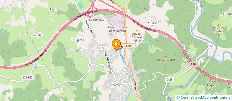 localisation de l'entreprise MONSIEUR AURELIEN LE MAGUET  NAVES