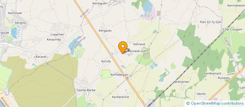 localisation de l'entreprise MONSIEUR AURELIEN LE NABAT  PLOUHARNEL