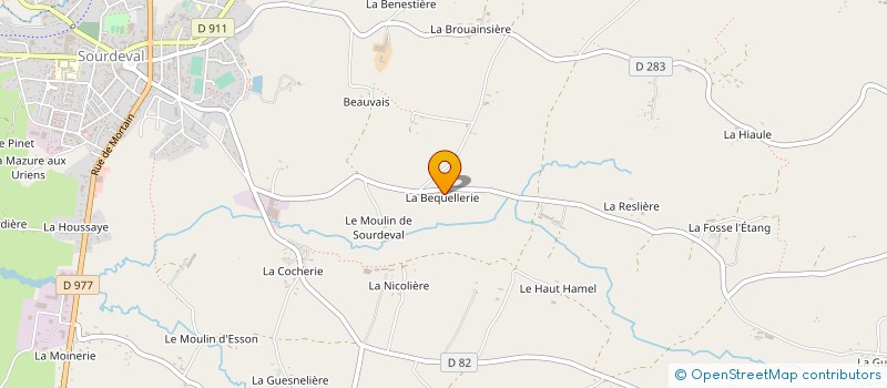 localisation de l'entreprise MONSIEUR AURELIEN LE PAINTEUR à SOURDEVAL