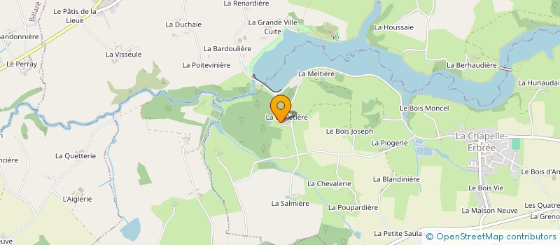 localisation de l'entreprise MONSIEUR AURELIEN LEFEUVRE  LA CHAPELLE-ERBREE