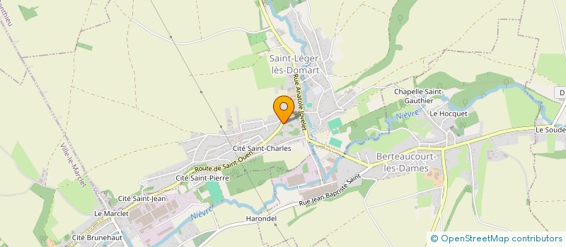 localisation de l'entreprise MONSIEUR AURELIEN LELEU  SAINT-LEGER-LES-DOMART