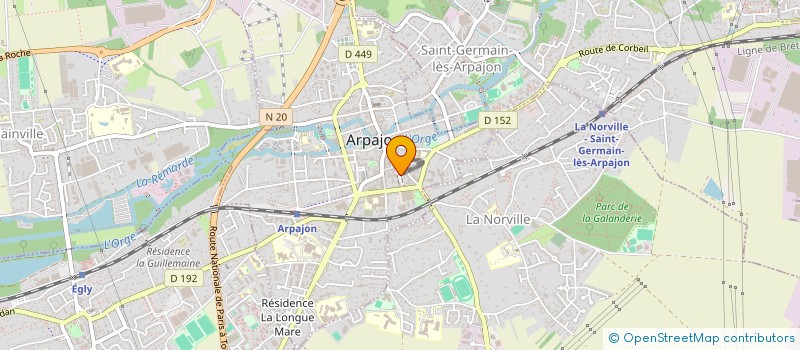 localisation de l'entreprise MONSIEUR AURELIEN LEMAIRE  ARPAJON