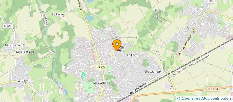 localisation de l'entreprise MONSIEUR AURELIEN LEONELLI  MEXIMIEUX