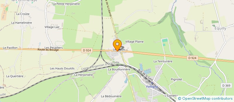 localisation de l'entreprise MONSIEUR AURELIEN LEROY  SAINT-SAUVEUR-LA-POMMERAYE