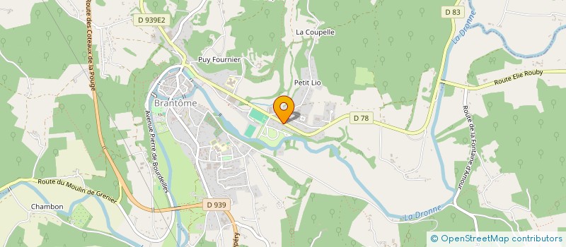 localisation de l'entreprise MONSIEUR AURELIEN LESGOIRRES à BRANTOME EN PERIGORD