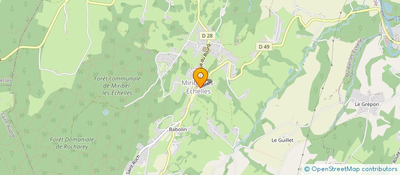 localisation de l'entreprise MONSIEUR AURELIEN LESPINASSE  MIRIBEL-LES-ECHELLES