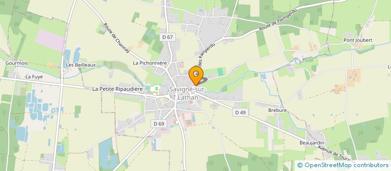 localisation de l'entreprise MONSIEUR AURELIEN LESURE  SAVIGNE-SUR-LATHAN