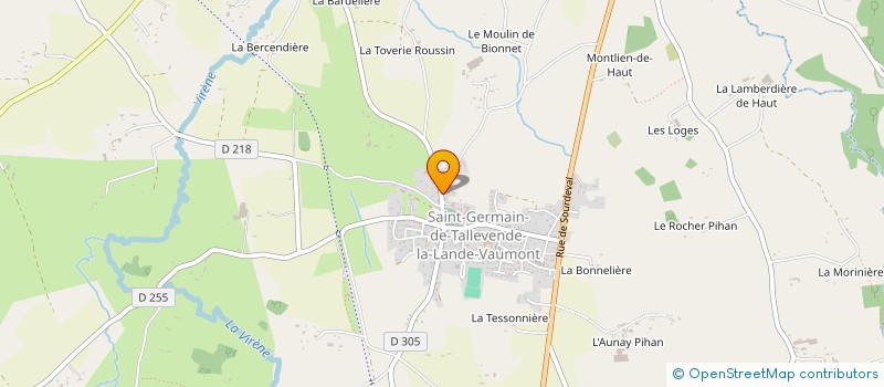 localisation de l'entreprise MONSIEUR AURELIEN LETISSIER à ST GERMAIN TALLEVENDE LANDE VAUM