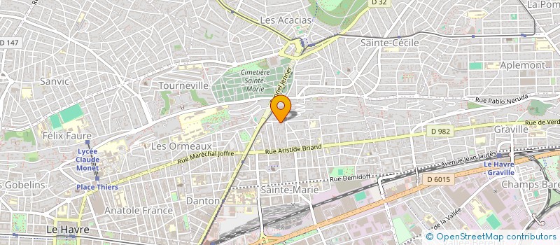 localisation de l'entreprise MONSIEUR AURELIEN LEVASSEUR  LE HAVRE