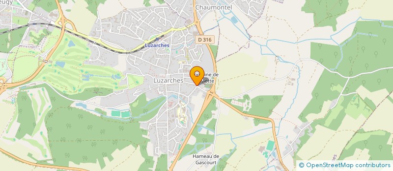 localisation de l'entreprise MONSIEUR AURELIEN LEYGUES  LUZARCHES