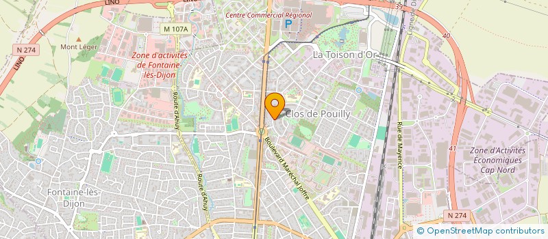 localisation de l'entreprise MONSIEUR AURELIEN LIVERA à DIJON