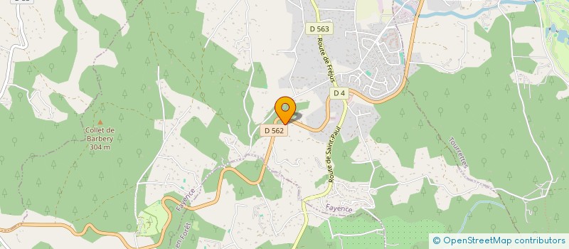 localisation de l'entreprise MONSIEUR AURELIEN LOUBETTE  FAYENCE