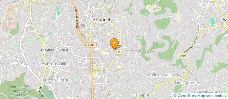 localisation de l'entreprise MONSIEUR AURELIEN LOURDIN à LE CANNET