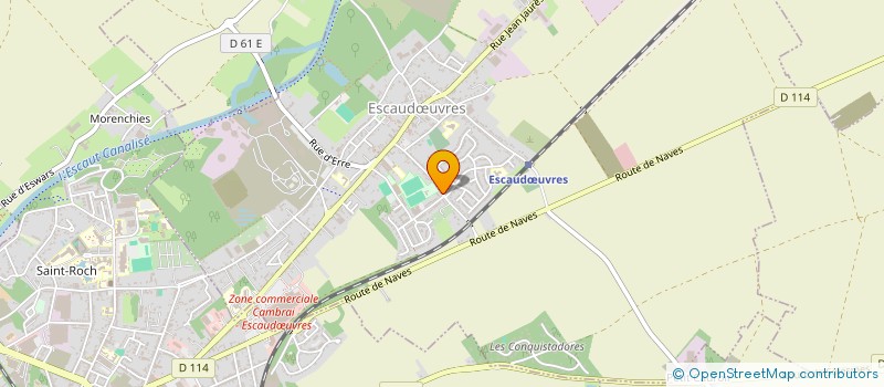 localisation de l'entreprise MONSIEUR AURELIEN MAILLART  ESCAUDUVRES