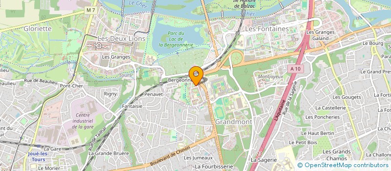 localisation de l'entreprise MONSIEUR AURELIEN MANCEAU  TOURS