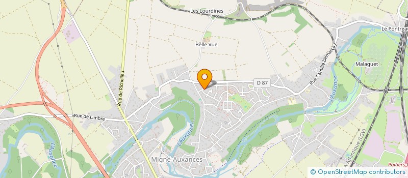 localisation de l'entreprise MONSIEUR AURELIEN MAQUA  MIGNE-AUXANCES