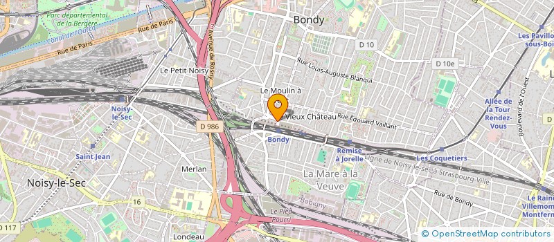 localisation de l'entreprise MONSIEUR AURELIEN MARANO  BONDY