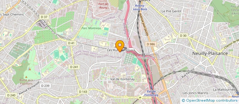 localisation de l'entreprise MONSIEUR AURELIEN MARAVAL à MONTREUIL