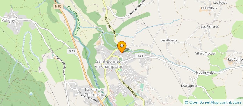 localisation de l'entreprise MONSIEUR AURELIEN MARCHAND à SAINT-BONNET-EN-CHAMPSAUR