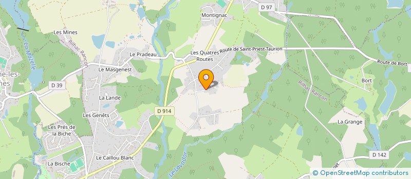 localisation de l'entreprise MONSIEUR AURELIEN MARGOT  RILHAC-RANCON