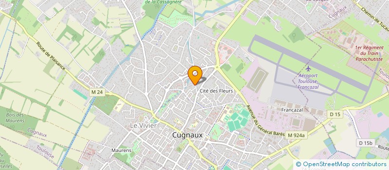 localisation de l'entreprise MONSIEUR AURELIEN MARRE  CUGNAUX