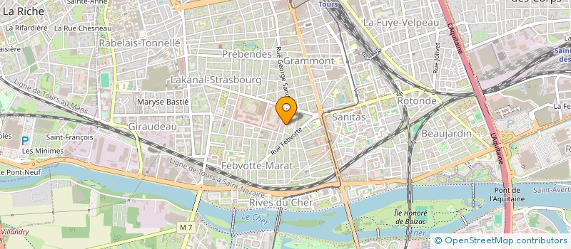 localisation de l'entreprise MONSIEUR AURELIEN MARTIN  TOURS