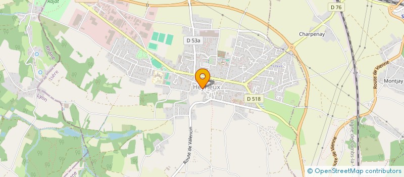 localisation de l'entreprise MONSIEUR AURELIEN MARTIN  HEYRIEUX