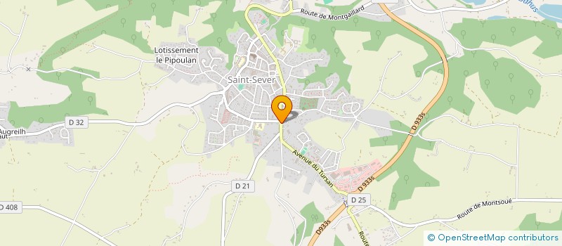 localisation de l'entreprise MONSIEUR AURELIEN MARTINEAU  SAINT-SEVER