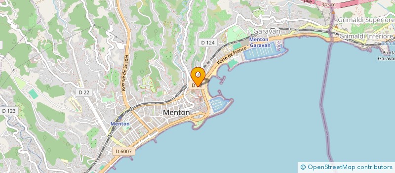 localisation de l'entreprise MONSIEUR AURELIEN MARTINEZ  MENTON