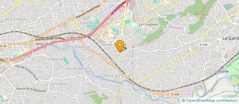 localisation de l'entreprise MONSIEUR AURELIEN MASSEMIN  TOULON