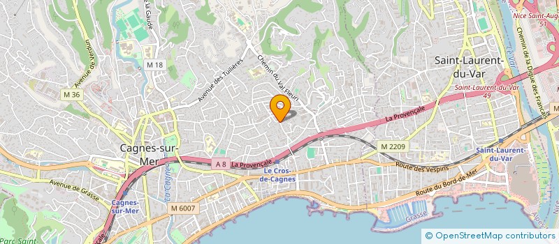 localisation de l'entreprise MONSIEUR AURELIEN MAZE à CAGNES-SUR-MER