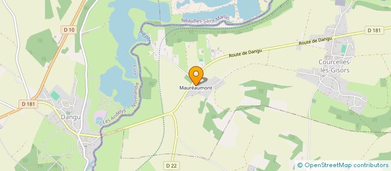 localisation de l'entreprise MONSIEUR AURELIEN MEUNIER  COURCELLES-LES-GISORS