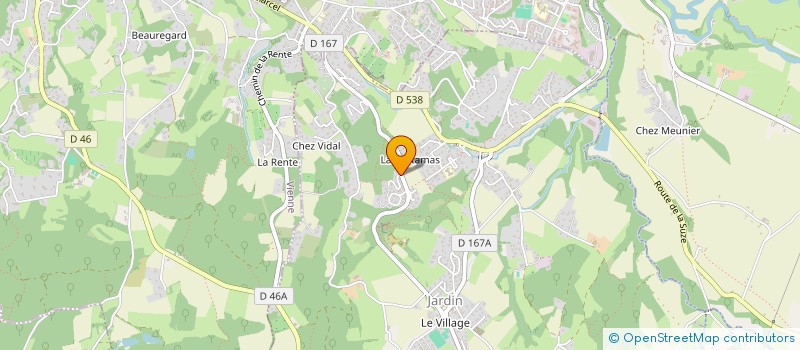 localisation de l'entreprise MONSIEUR AURELIEN MICHAUD  JARDIN