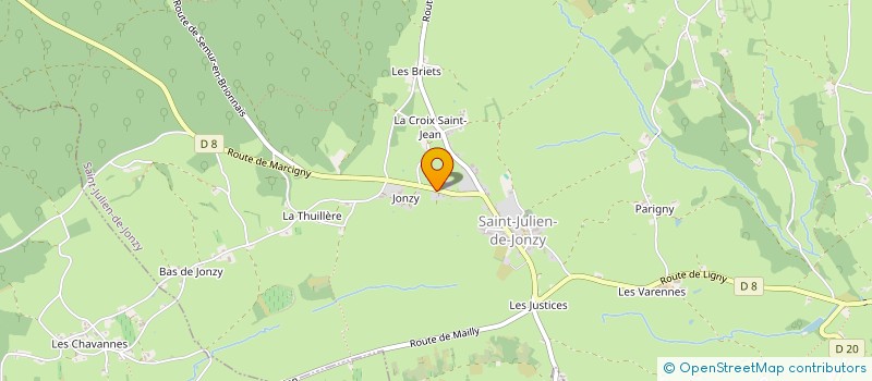 localisation de l'entreprise MONSIEUR AURELIEN MICHEL  SAINT-JULIEN-DE-JONZY