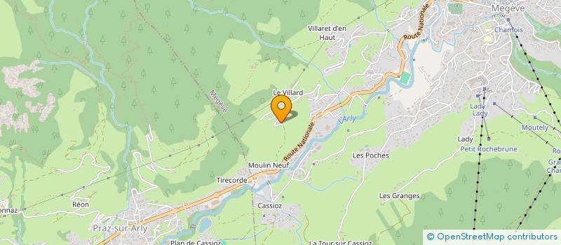 localisation de l'entreprise MONSIEUR AURELIEN MILICI  MEGEVE