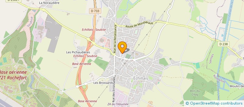 localisation de l'entreprise MONSIEUR AURELIEN MONCET  ECHILLAIS