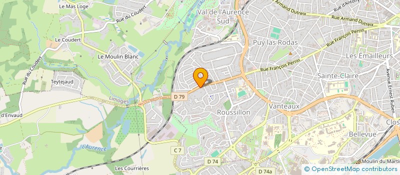 localisation de l'entreprise MONSIEUR AURELIEN MONNIER à LIMOGES