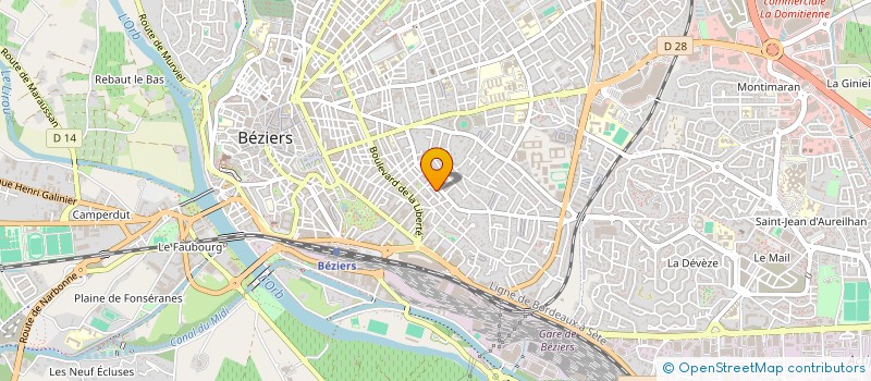 localisation de l'entreprise MONSIEUR AURELIEN MONTARU à BEZIERS