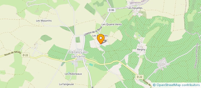 localisation de l'entreprise MONSIEUR AURELIEN MOREUX  CREZANCY-EN-SANCERRE