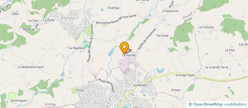 localisation de l'entreprise MONSIEUR AURELIEN MORIN  POMEYS