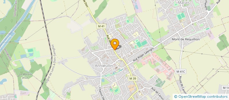 localisation de l'entreprise MONSIEUR AURELIEN MORTELECQUE  ANNULLIN