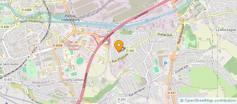 localisation de l'entreprise MONSIEUR AURELIEN MOSINI  EXINCOURT