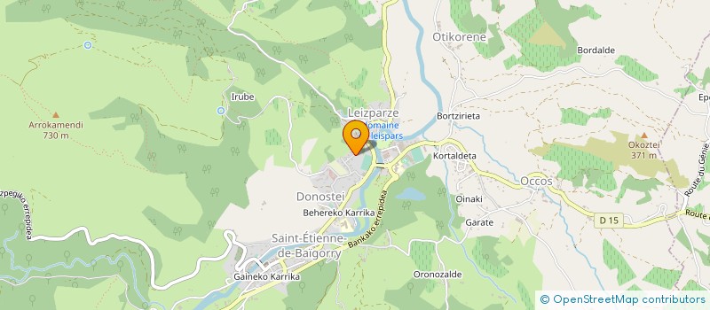 localisation de l'entreprise MONSIEUR AURELIEN NADEAU  SAINT-ETIENNE-DE-BAIGORRY